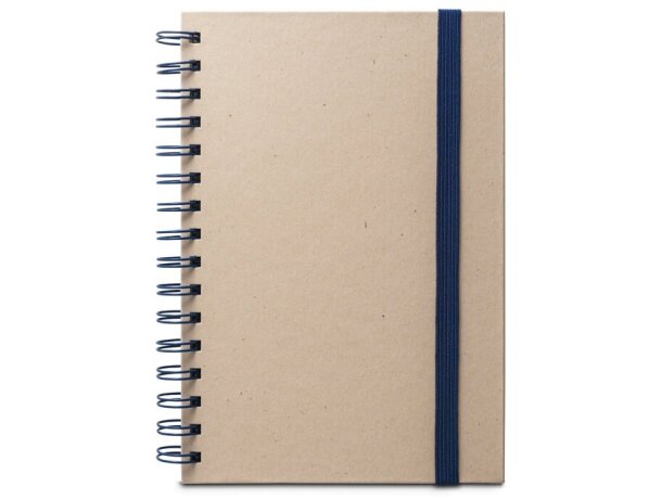 Libreta proust a5 anillas tapa dura papel caña de azúcar Azul detalle 3