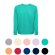 Sudadera unisex Colombo de algodón y poliéster, 240 g/m² detalle 1