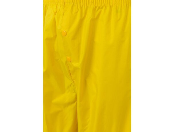 Traje de lluvia dos piezas VL Sedna con capucha transpirable Amarillo detalle 11