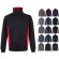 Sudadera de rizo bicolor Svarog cuello alto media cremallera detalle 1