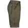 Bermudas Chione multibolsillos en sarga con cinturilla elástica Verde militar detalle 9