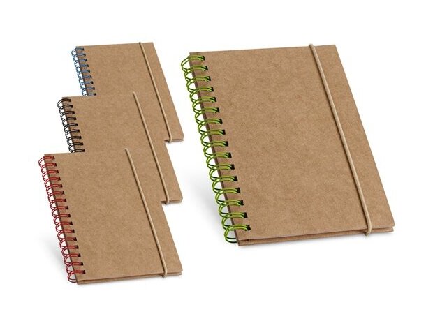 Libreta personalizada personalizada de cartón ecológico y banda elástica