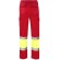 Pantalón de sarga bicolor VL Athena con bandas reflectantes Rojo/Amarillo detalle 38