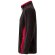 Chaqueta polar bicolor Geras con cinco bolsillos y cremallera Negro/Rojo detalle 19