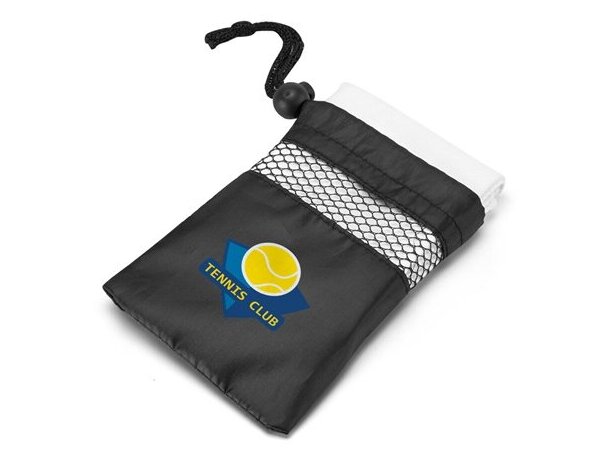 Toalla de microfibra en funda 40x80 cm blanco