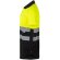 Polo bicolor alta visibilidad Cupid manga corta reflectante Negro/Amarillo detalle 44