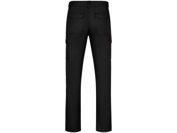 Pantalón de sarga multibolsillos Hermes con cintura elástica Negro detalle 65