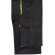 Bermudas Hemera bicolor multibolsillos con cinturilla elástica Negro/Amarillo detalle 37
