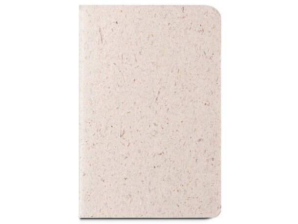 Libreta ecológica cuaderno personalizado Bloc Organic Soft de notas A6 Natural claro detalle 7