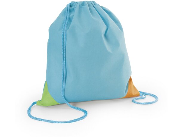Petate de non woven con esquinas de colores personalizado azul claro Petate de non woven con esquinas de colores personalizado azul claro