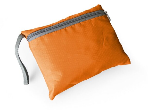 Mochila Barcelona plegable con bolsillo frontal Naranja detalle 1