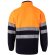 Chaqueta polar bicolor Eros con bandas reflectantes EN20471 Azul marino/Naranja detalle 23