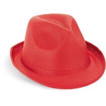 Sombrero de verano sin cinta personalizado rojo Sombrero de verano sin cinta personalizado rojo
