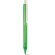 Bolígrafo Mila sencillo a color con clip blanco grabado verde