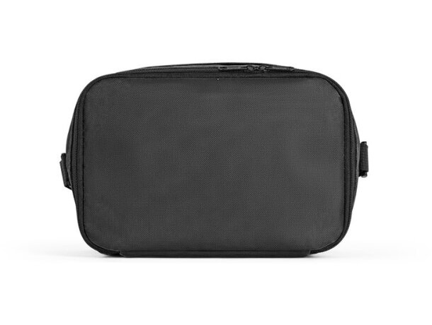 Bolsa térmica Cancun poliéster reciclado 600D con interior PEVA Negro detalle 18