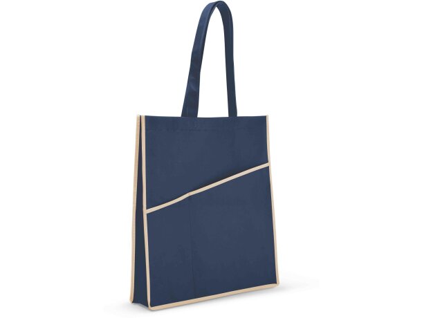 Bolsa con 2 bolsillos frontales azul Bolsa con 2 bolsillos frontales azul