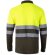 Polo bicolor alta visibilidad VL Vulcan manga larga Verde militar/Amarillo detalle 9