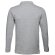 Polo Bern de manga larga en algodón 210 g/m² para hombre Gris claro matizado detalle 5