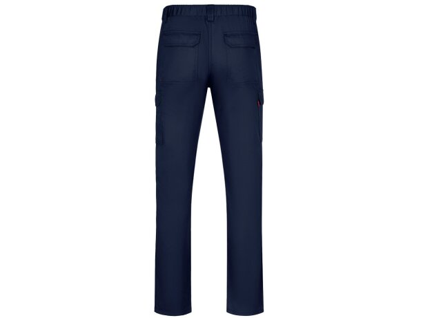 Pantalón de sarga multibolsillos Hermes con cintura elástica Azul marino detalle 20