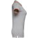 Polo slim fit Rome women bicolor algodón 210 g/m² manga corta Gris claro matizado detalle 4
