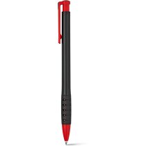Bolígrafo bicolor con puntera antideslizante personalizado rojo Bolígrafo bicolor con puntera antideslizante personalizado rojo