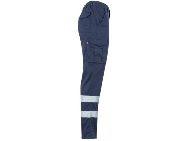 Pantalón multibolsillos vl dionysus bicolor reflectante Azul marino detalle 4