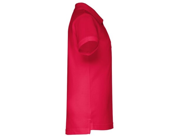 Polo Adam Kids de algodón para niños con cuello canalé Rojo detalle 21