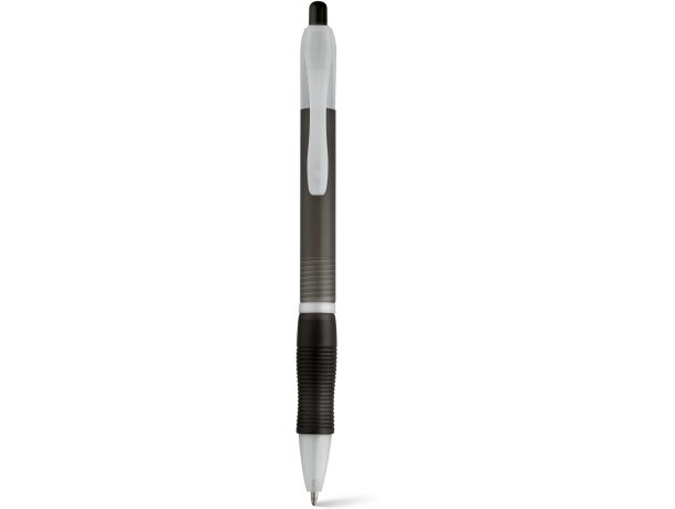 Bolígrafo de plástico Slim ergonómico personalizado negro