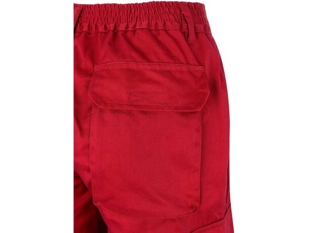 Pantalón de sarga bicolor VL Athena con bandas reflectantes Rojo/Amarillo detalle 42