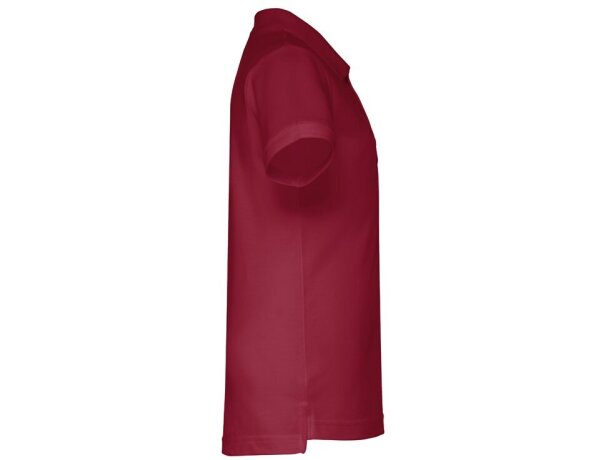 Polo Adam Kids de algodón para niños con cuello canalé Burdeos detalle 9