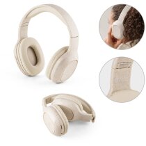 Auriculares Feynman Bluetooth plegables de fibra de paja trigo