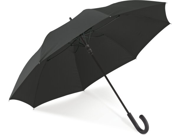 Paraguas con varillas de fibra de cristal negro merchandising