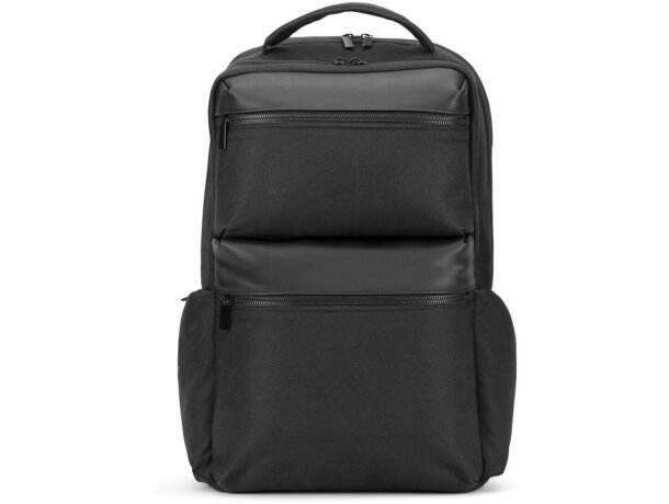 Mochila copenhagen de sarga reciclada resistente al agua Negro detalle 3
