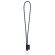 Set lanyard nautic long con anilla de 32 mm en poliamida Blanco/Azul marino