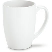 Mug de 350ml de cerámica blanca personalizada