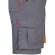 Bermudas Hemera bicolor multibolsillos con cinturilla elástica Gris/Naranja detalle 5