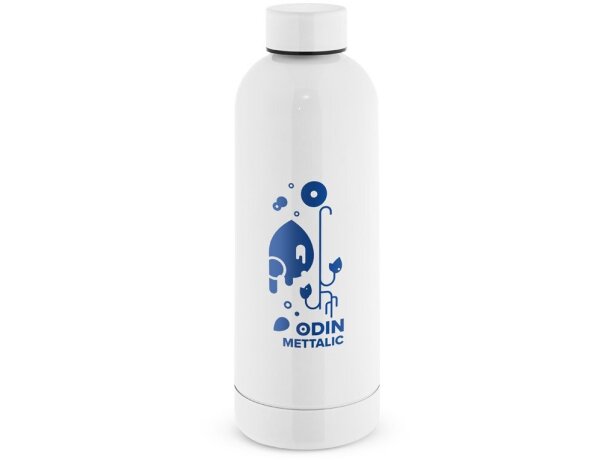 Botella odin mettalic acero inoxidable reciclado 550 ml Blanco detalle 7