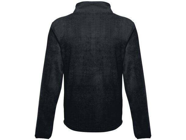 Chaqueta polar Helsinki con cremallera y bolsillos Negro detalle 21
