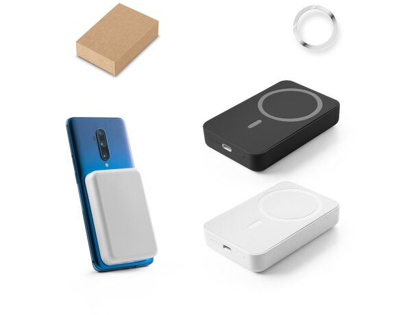 Power bank magnético Ampere 10 con carga inalámbrica MagSafe detalle 1