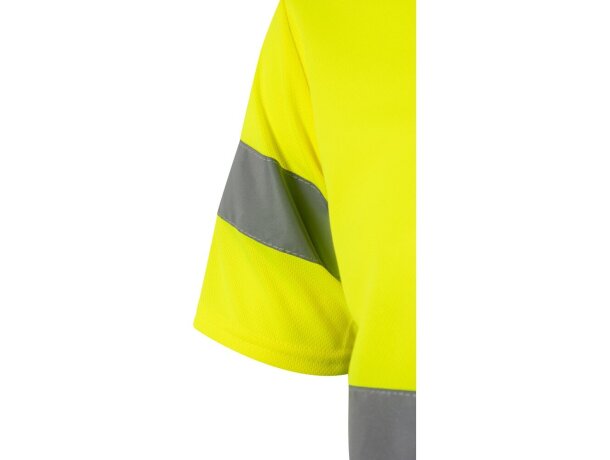 Camiseta técnica bicolor Brahma alta visibilidad EN20471 Azul marino/Amarillo detalle 18