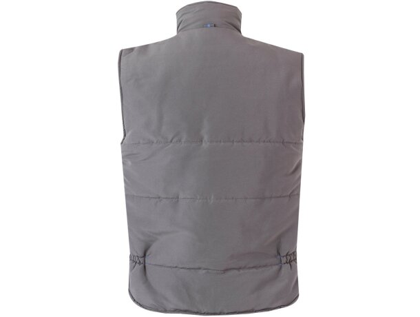 Chaleco acolchado bicolor multibolsillos unisex VL Nergal Gris/Azul claro detalle 32