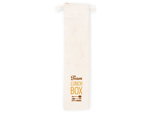 Juego cubiertos Boulud en acero inoxidable y madera de acacia Natural detalle 4
