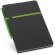 Bloc de notas de polipiel con funda verde claro