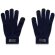 Guantes Burrow de poliéster reciclado rPET con puntas táctiles Azul marino detalle 3