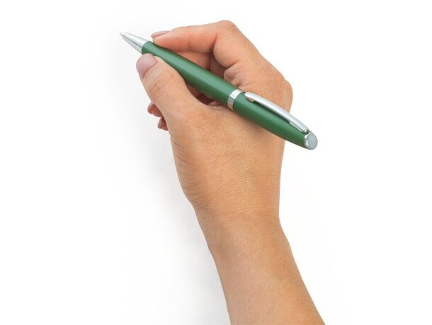 Set Re-lando roller y bolígrafo en aluminio reciclado 100% rAL Verde detalle 22