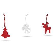 Set de colgantes navideños 3 piezas poliéster