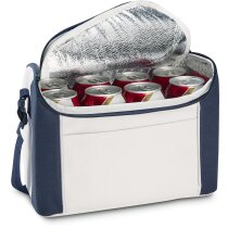 Bolsa nevera combinada para 8 latas azul