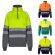Sudadera bicolor alta visibilidad VL Thor poliéster 300 g/m² detalle 1
