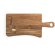 Tabla para quesos Cassia de madera de acacia con cubiertos Natural oscuro detalle 4