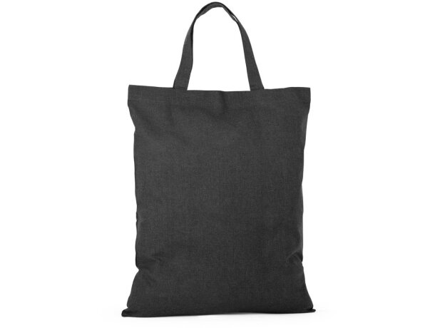 Bolsa 100% algodón reciclado plegable Hi!dea Negro detalle 7